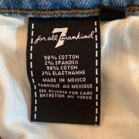 7 for all Mankind Josefina Two-toned High Waisted Jeans Size 25 - Picture 7 of 16